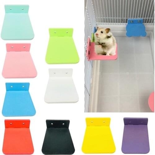 1 Pcs Plastic Hamster Platform Toys Small Animal Chinchilla Cage Exercise Activity Stand Toy Detachable Pet Guinea Pig Supplies