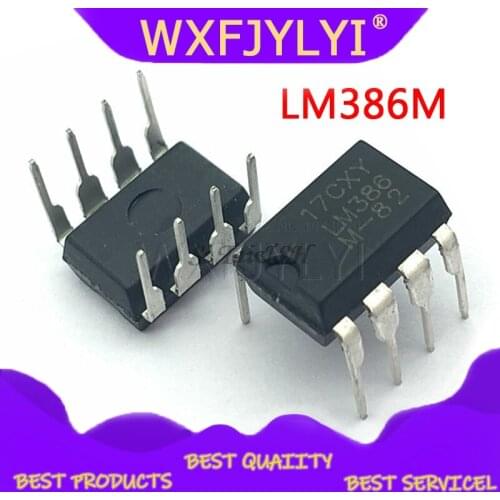 10pcs/lot LM386 LM386N LM386M LM386L = 386D JRC386D NJM386D o Amplifiers LOW VLTG AUDIO PWR AMP DIP-8 new original