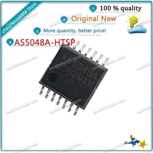 2pcs-20pcs/lot! AS5048A-HTSP AS5048A AS5048 TSSOP14 Magnetic sensor Magnetic encoder chip NEW ORIGINAL