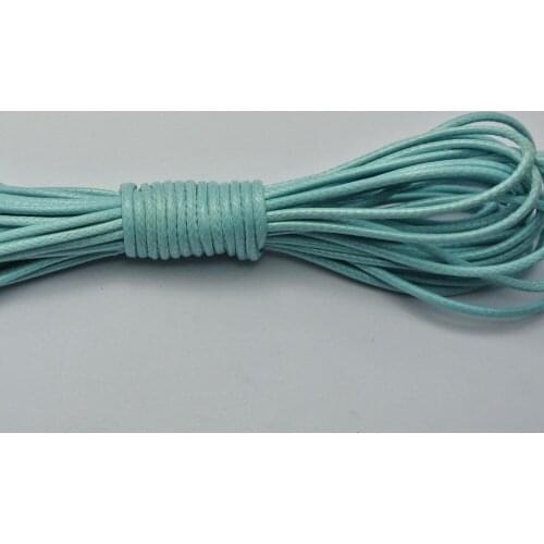 30 Meters Sky Blue Korean Waxed Cord Thread Line 1.5mm for Jewelry String