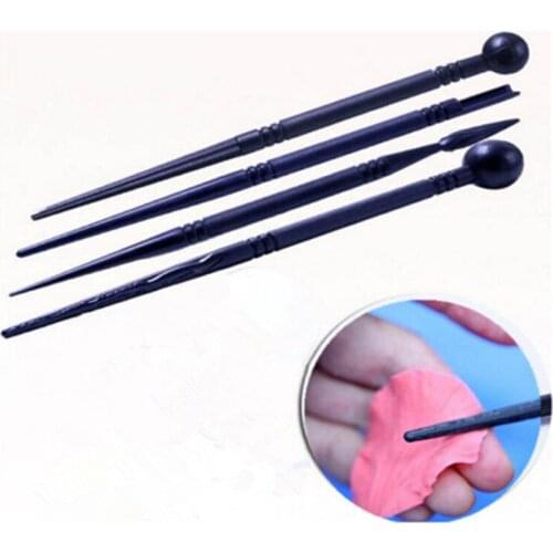 4PCS/Set Useful Bakeware Carved Pens Gadgets DIY Flower Modelling Tool Fondant Biscuits Cake Molds Cake Decorating Tools