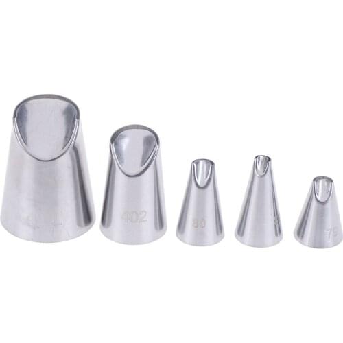 5Pcs/Set Chrysanthemum Flower Icing Piping Nozzles Tips Kitchen Pastry Cupcake Baking Pastry Tools Cake Decoration Tools