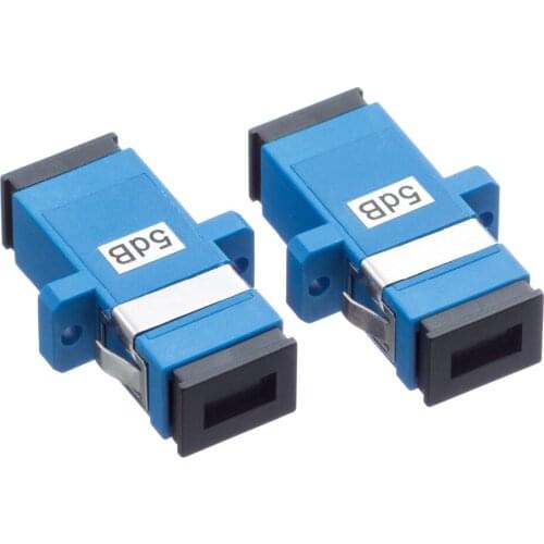 5PCS/bag SC 3dB 5dB to 15dB fixed type fiber optic Attenuator,flange type optical attenuator 5dB