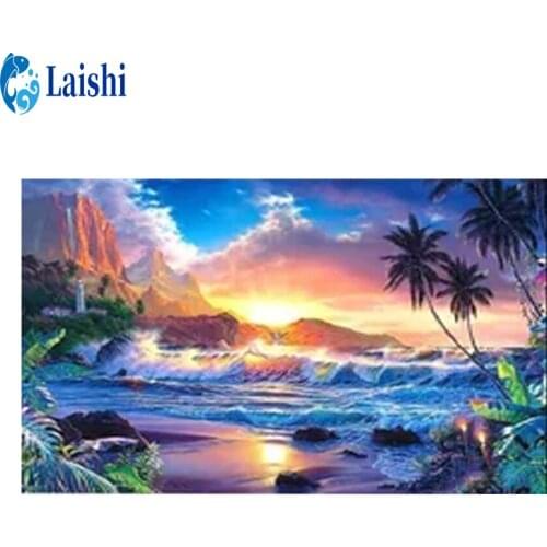 5D Diamond Painting Sunset landscape Full Square Diamond Cross stitch Embroidery Sale Rhinestones Pictures Diamond Mosaic pictur