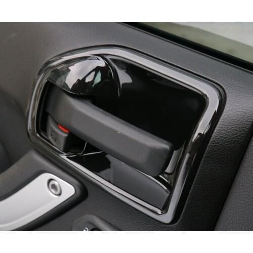 ABS Car Inner Door Handle Bowl Catch Cover Trim Frame Decoration Fits For Jeep Wrangler Rubicon 2011-2016 2 Doors Car Styling