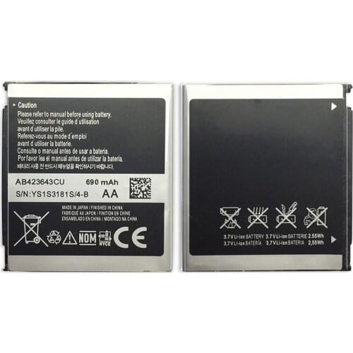 AB423643CU (AB423643CC AB423643CE) Battery for samsung X828 D830 D838 E840 F589 F639 U100 U308 U600 X820 with Track Code