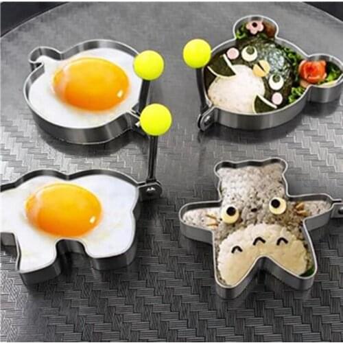 Stainless Steel 4Style Fried Egg Pancake Shaper Omelette Mold Mould Frying Egg Cooking Tools Kitchen Accessories Gadget Rings