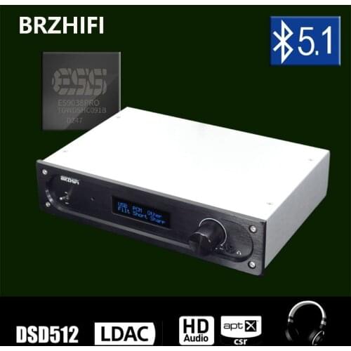 BRZHIFI 2021 New Breeze SU3B ES9038PRO Asynchronous Decoding DAC Amp Bluetooth 5.1 Fully Balanced DAC Output Amplifier Decoder