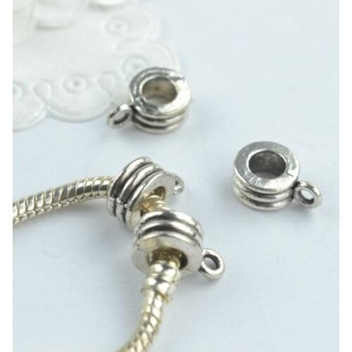 25 pcs Zinc Alloy Bead DIY European big hole metal connector Beads Fits Charm Bracelets Necklaces Pendants making 18193