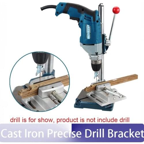 Cast iron Precise Drill bracket multi functional universal hand pistol stand bench drill with flat pliers tool