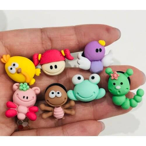 20Pcs Cartoon Animal Dinosaur Resin Flatback Craft Flat back Cabochons for Bows DIY Scrapbooking Phone Decoration Accessories