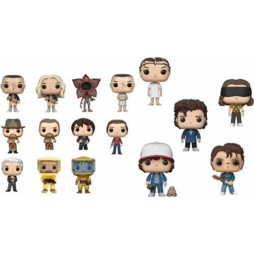 Funko Stranger things Masked Little Eleven Battle 511# Hopper 512# Nancy 514# Brenner 515# Anime Figure Collectible Model toys