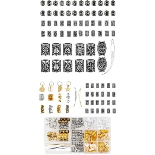 Beauty Dreadlock Beads Adjustable Hair Braid Cuff Clip Metal Tube Lock Wholesale Hair Accessories