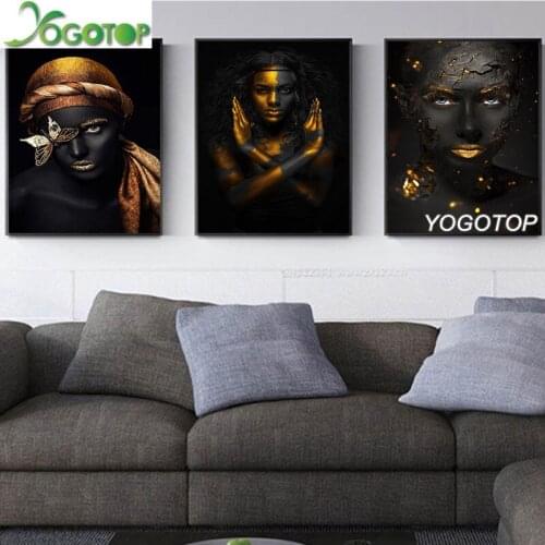 Full square round diy diamond painting Sexy Girl black women 5d diamond embroidery diamond art cross stitch 3pcs set ML1094