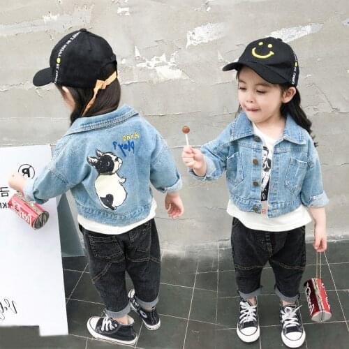 2018 New Baby Girl Boy Denim Jacket Spring Fall Jeans Jackets Kids Children Outwear