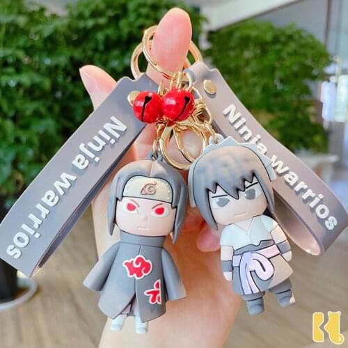 Naruto Chain Doll Car Key Chain Lovers Personality Bag Pendant Creative Pendant Small Gifts Toys Animation Cartoon Glue Cute Key