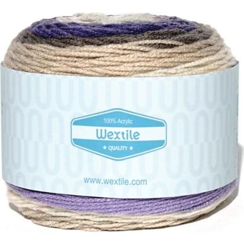 YarnCrafts Beautiful Crochet Hand Knitting Natural Rainbow Cake Cotton Blended Yarn