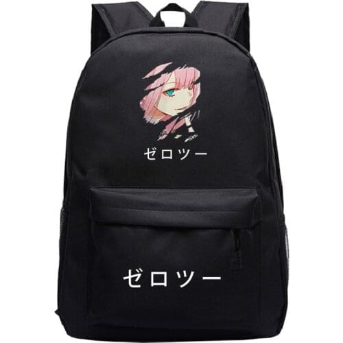 Anime Darling In The Franxx Backpack ZERO TWO Travel Rucksack for Teenage Girls Boys School Bags Children Bookbag Back To School
