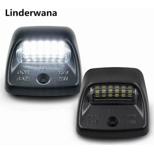 For toyota tacoma tundra 2000-2015 LED License Plate Light 6500K 12V Number Lamps Plate Light 2Pcs