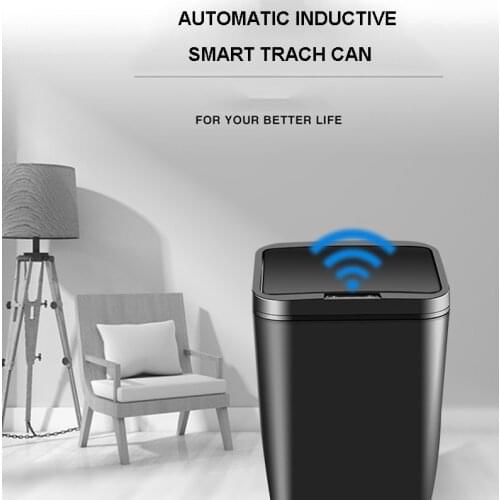 Smart Sensor Trash Can Bucket Garbage Utomatic Touchless Intelligent Induction Motion Sensor For Home And Kitchen Eco-friendly