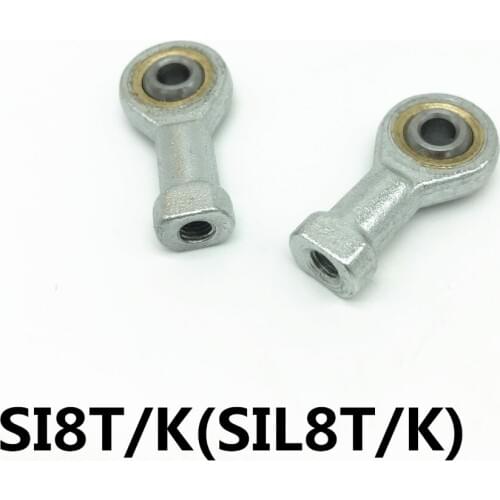 4pcs SI8T/K PHSA8 8mm female thread metric rod end joint bearing Free shipping SI8 T/K SIL8T/K SIL8