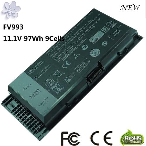 Mew M6600 Laptop Battery for Dell Precision M6700 M6800 Series Battery Fits Type FV993 KJ321 FJJ4W R7PND PG6RC RY6WH