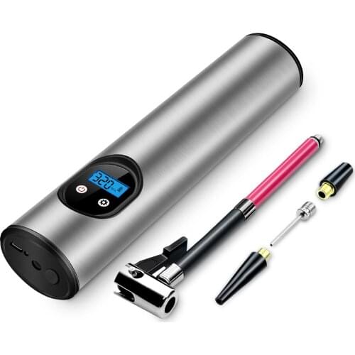 LED Light Car Inflator Pump 150psi LCD Digital Electric Tyre Pressure Gauge Bike Tire Inflatable Air Compressor USB Car C