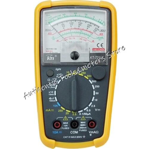 KTI KT7244L/ KT7244 Sensitivity Analog Multimeter Volt meter ACV DCV DCA OHM Tester