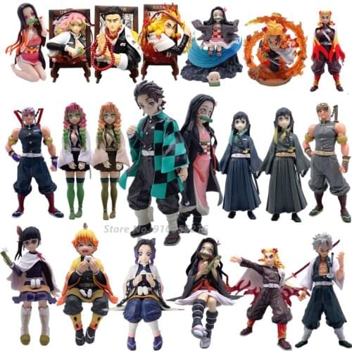 2021 NEW Anime Figurine Model Demon Slayer Kimetsu No Yaiba Tomioka Giyuu Action Figure PVC Model Toys Collection Doll Gift #341