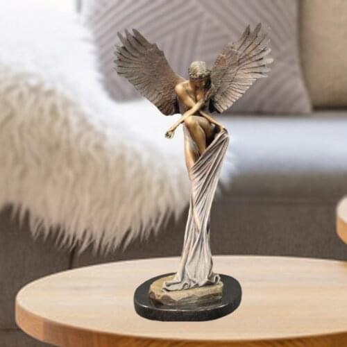 Angel Figures Statue Redemption Angel Sculpture Resin Ornaments For Home Living Room Office Decoration Accessories Artwork