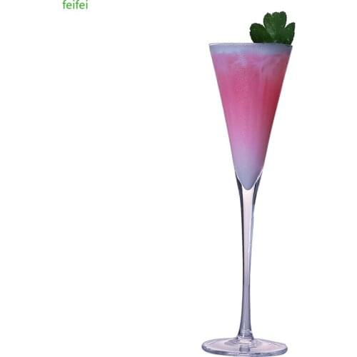 Lead-free Crystal Triangle Cocktail Glass Champagne Goblet Martini Glass Sparkling wine Glasses 145ML