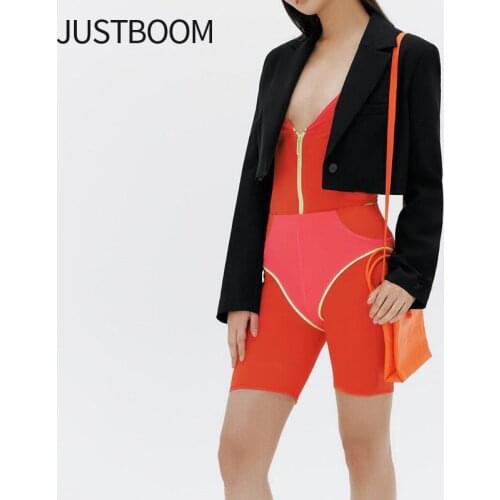 Женские черные куртки Justboom China At AliExpress