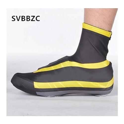 Summer Cycling Shoe Covers Zipper MTB Cycling Overshoes Black Yellow Racing Road Bike Shoes Cover