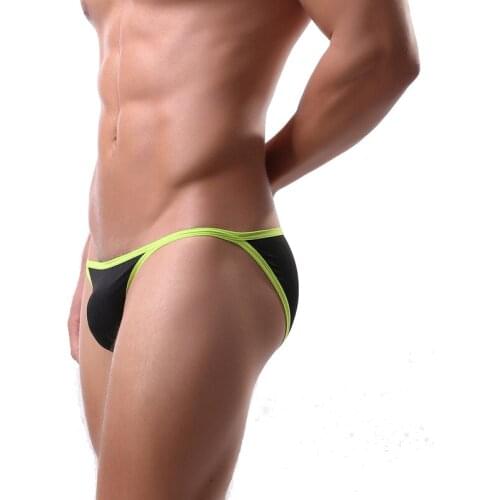 Men Briefs Sexy Low waist Bikini Gay Underwear Summer Hot Sale ice silk Breathable Underpants Male Panties jockstrap Cueca