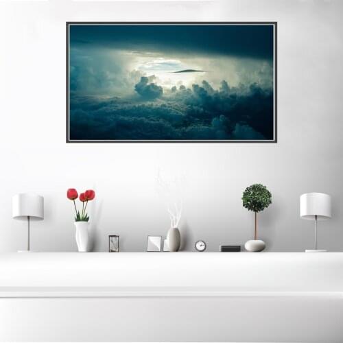 Sky Clouds Landscape Sunlight Poster Canvas Print Painting Wall Art Living Room Home Decoration