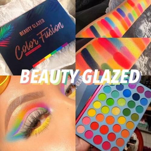 Beauty Glazed 39 Color Colorful Eyeshadow Palette Glitter Highlighter Shimmer Make Up Pigment Matte Eye Shadow Pallete