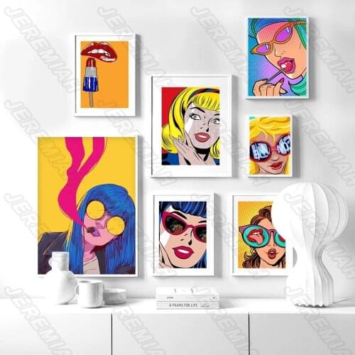 Anime Sexy Girl Character Poster Nordic Style Waterproof Ink Painting Print Painting Modern Living Room Bedroom Wall Stickers