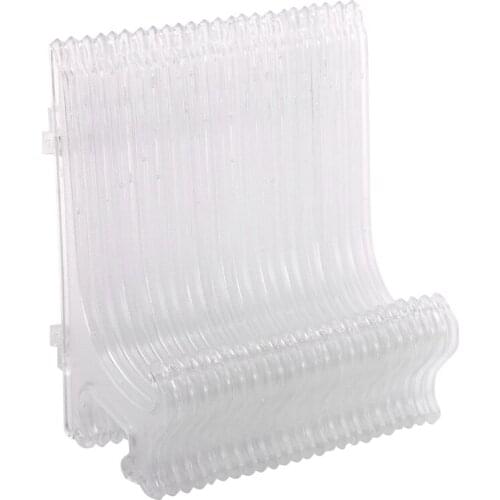 12Pcs/Set Clear Plastic Easels Plate Holders Display Dish Rack Picture Frame Photo Book Pedestal Holder Display Stand Stander