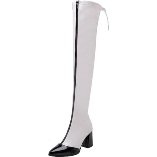Big Size 9 10 11-17 thigh high boots knee high boots over the knee boots women ladies boots shoes woman winter boots women