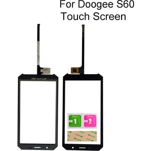 Touch Screen Panel For Doogee S60 Touch Panel Glass For Doogee S60 Lite Touch Panel Sensor Mobile Tools 3M Glue