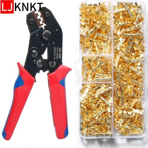 SN-48B U shaped terminal inserts connector small teeth universal spring plug wire crimping hand tool quick connection crimped