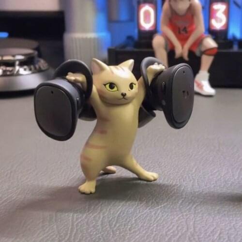 Funny Cat Pen Holder Toy Black Hold Everything Cat Earphone Bracket Cute Home Decor Easter Decoration Carming Ktty Storage Set