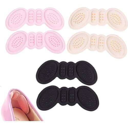 1pair Women Insoles Soft Foam Cotton Gel Shoe Pads Foot Shoe Heel Stick Protector Anti Slip Pad