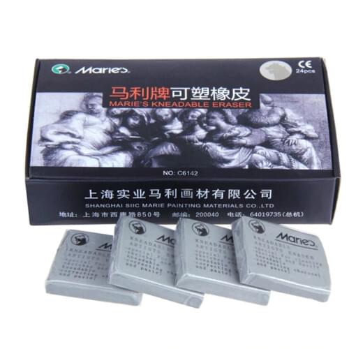 1Pcs Maries Plasticity Rubber Eraser Wipe Highlight Kneaded for Art Pianting Design Sketch Drawing Plasticine Stationery
