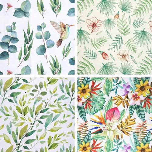 100*148cm Printed Flowers Pattern Fabrics 100% Pure Cotton Material Patchwork for Sewing Fabric Quilt Needlework DIY Cloth
