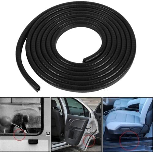 300cm Rubber Car Door Edge Guard Molding Trim Interior Metel Clips Seal Strip