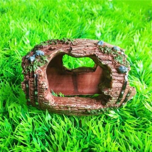 Aquarium Fish Tank Resin Barrel Aquarium Artificial Cave Ornament Fish Tank Landscaping Furnishing Decoration 1pcs