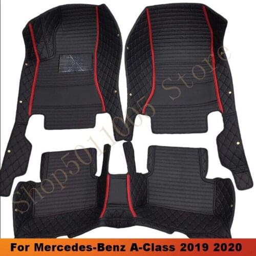 For Mercedes-Benz A-Class A Class 2019 2020 Car Floor Mats Covers Auto Interior Accessories Carpets Car Mats