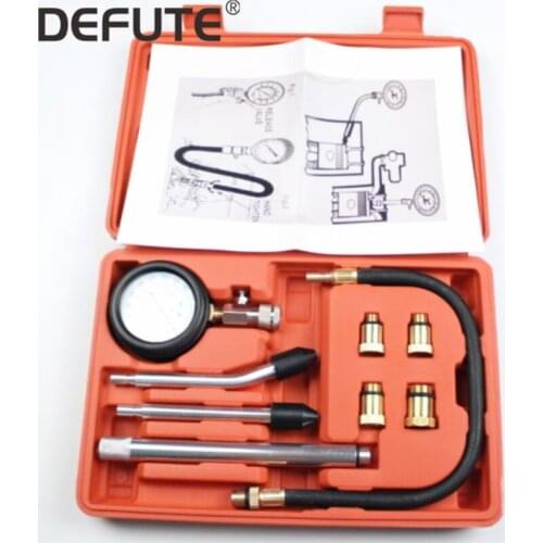 Gasoline Engine Compression Tester Auto Petrol Gas Engine Cylinder Automobile Pressure Gauge Tester Automotive Test Kit