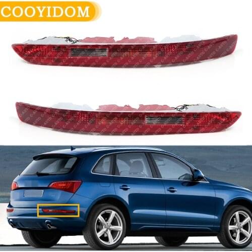 Car Tail light Left Right Side Rear Bumper Light with Bulbs Lower Tail Lamp Cover for Audi Q5 2009-2017 R0945095 8R0945096